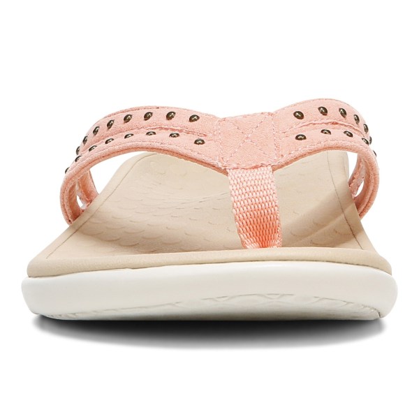 Vionic Sandals Ireland - Tasha Toe Post Sandal Pink - Womens Shoes Sale | NSMQW-9125